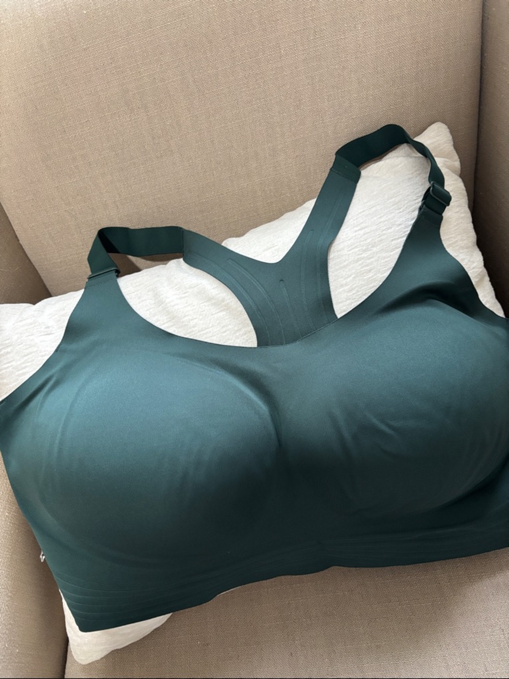 all in motion Deep Teal Seamless Racerback Sports Bra